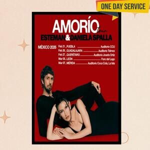 Esteman Amorio Mexico 2026 Show Poster